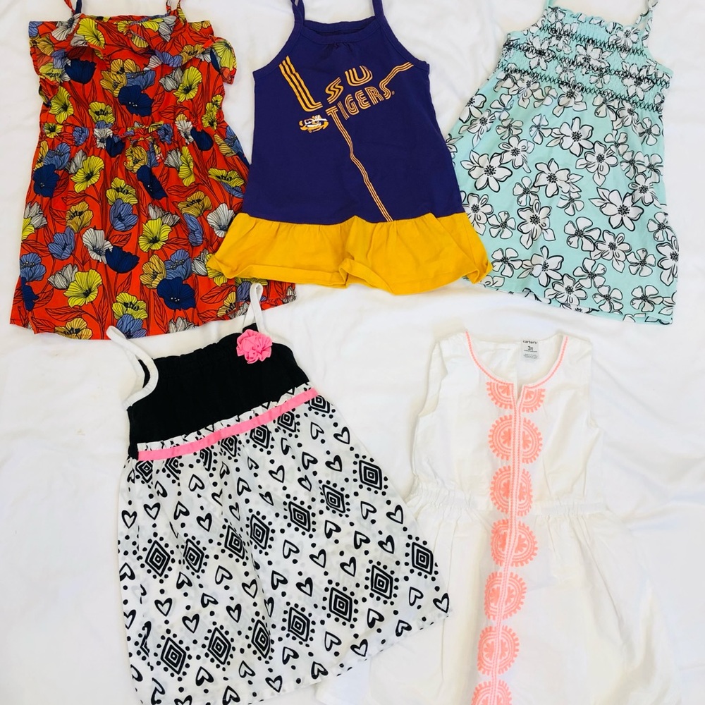 Lot of 5 - girls 3T dresses